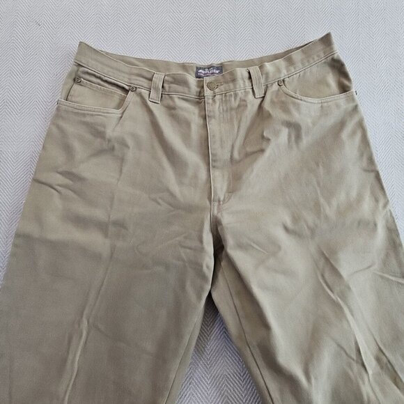 Woolrich 1507 Classic Beige Cotton 5-Pocket Jeans Heavy Workwear 40x32 EUC LNC - Picture 8 of 13